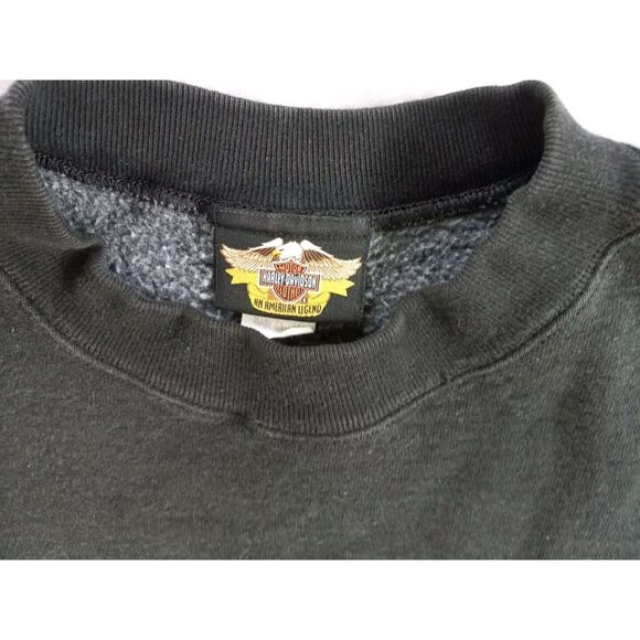 Rare Vntg Harley-Davidson Motor Cycle Logo 2XL Pullover HeavyWaight Sweater USA - Picture 3 of 13